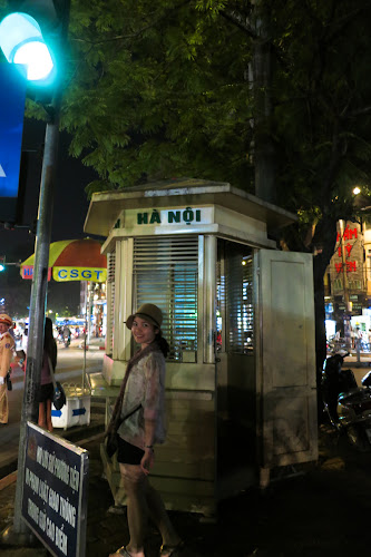 Traffic Post in Hanoi, Vietnam