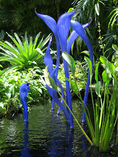 Cobalt Herons Sculpture by Dale Chihuly