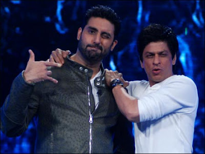 Abhishek with SRK