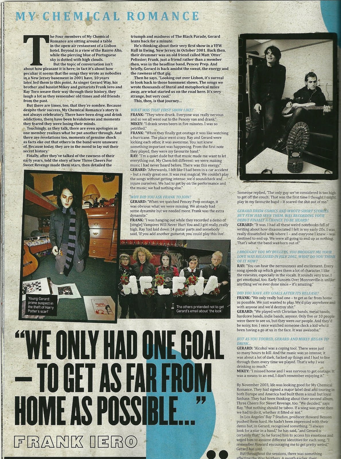MCRmy Mice: Kerrang! Magazine My Chemical Romance Scans *ISSUE:1376*1189 x 1600