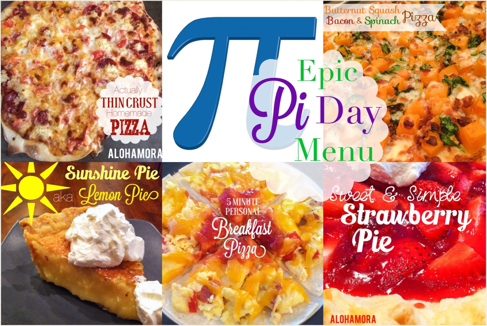 Alohamora Open a Book An Epic Pi Day 3.141592653 aka 3/14/15 Menu
