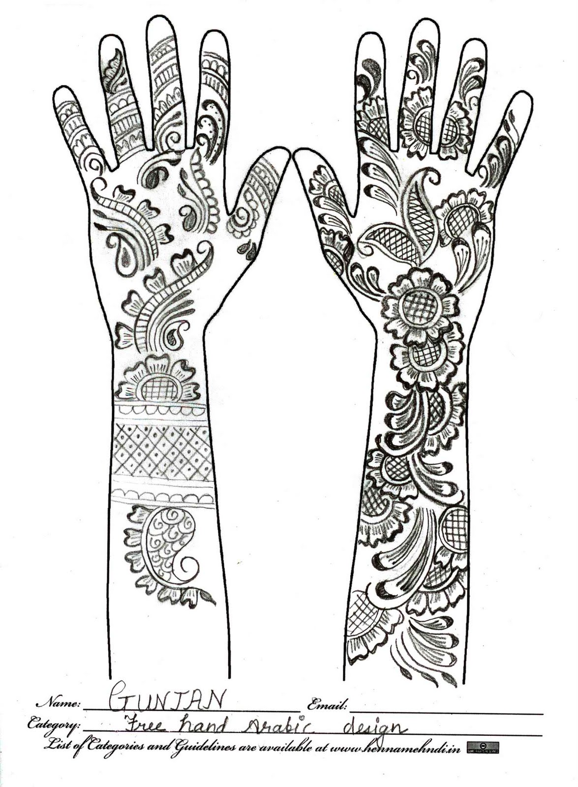 Black and White Mehndi Designs | Mehndi Designs