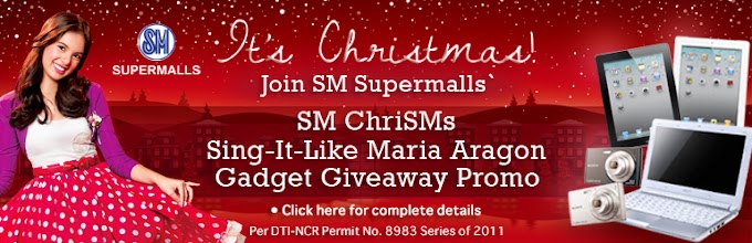 Sing the SM ChriSMs song like Maria Aragon and win some gadgets
