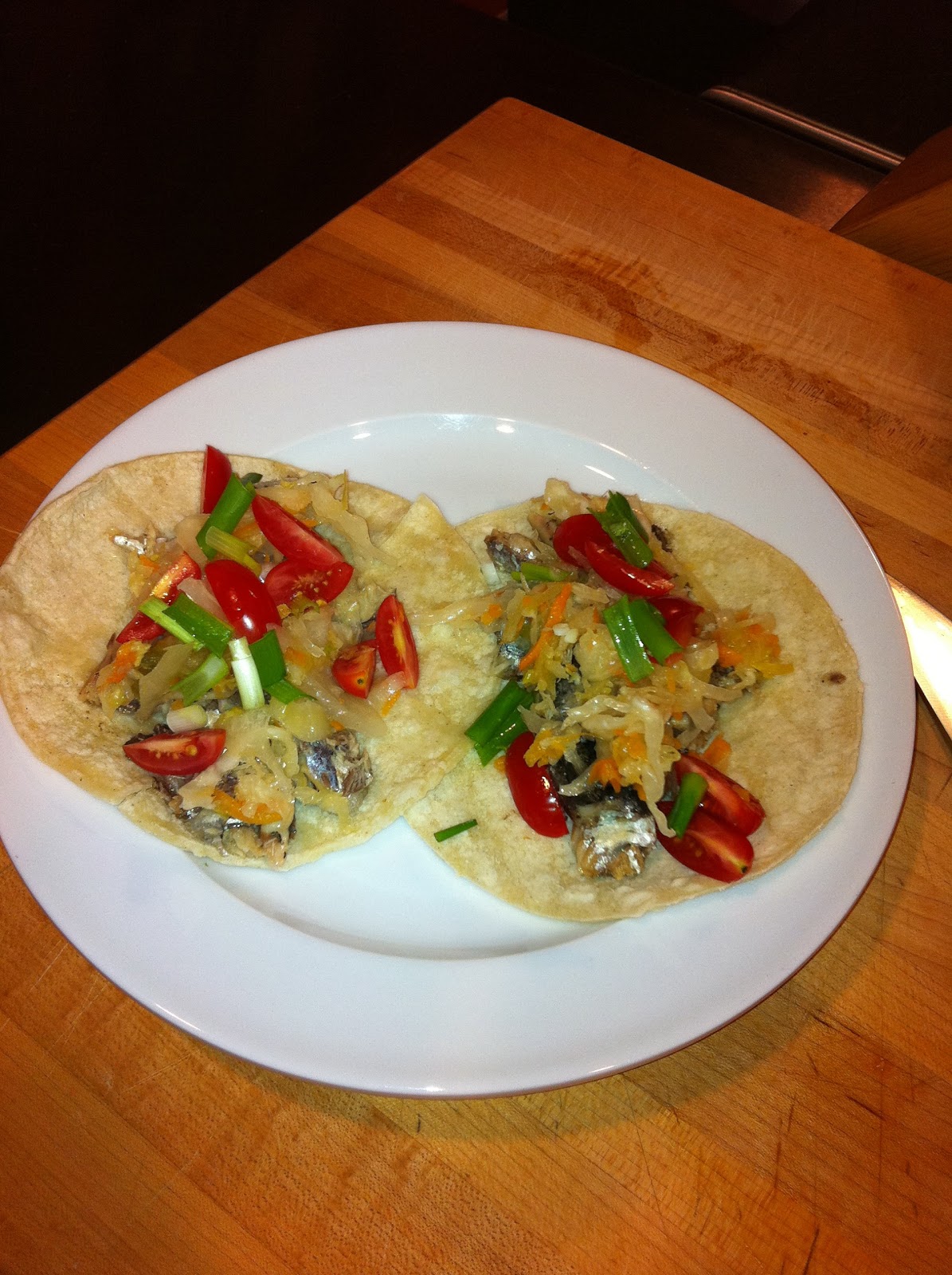 David Doesn't Bake Sardine Tacos