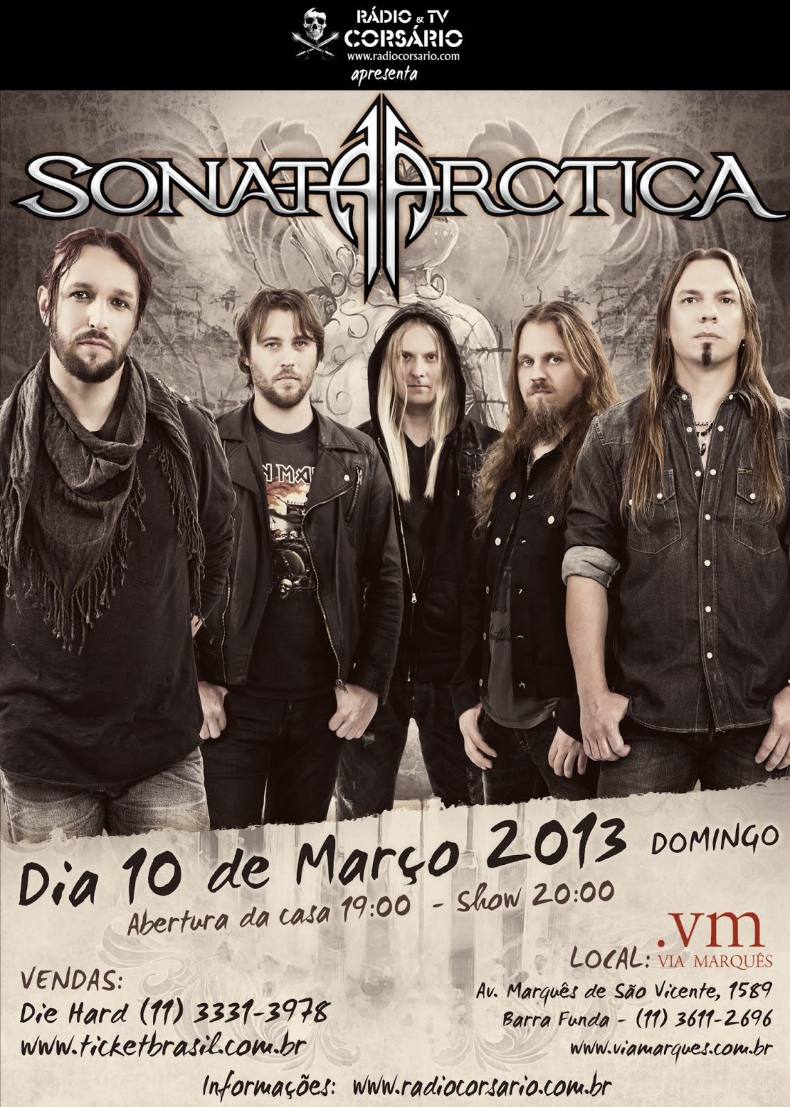 Sonata Arctica em São Paulo