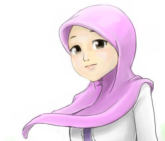 Kartun Muslimah Bertudung
