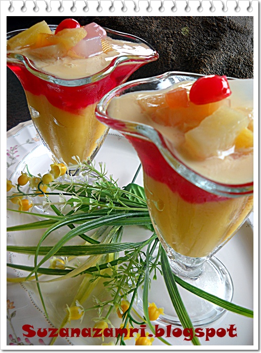 ..Cooking with soul..... PUDING LAPIS JELLY