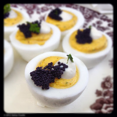 Caviar Deviled Eggs at Sissy's Kitchen