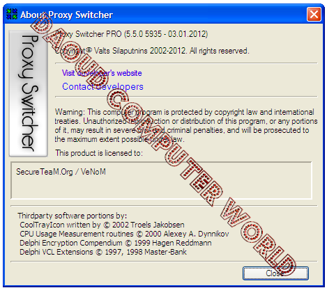 Proxy Switcher Pro 4.2 + Proxy Finder.