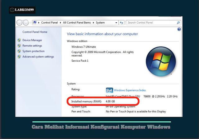 Cara Melihat Informasi Konfigurasi Komputer Windows Cara Melihat Informasi Konfigurasi Komputer Windows