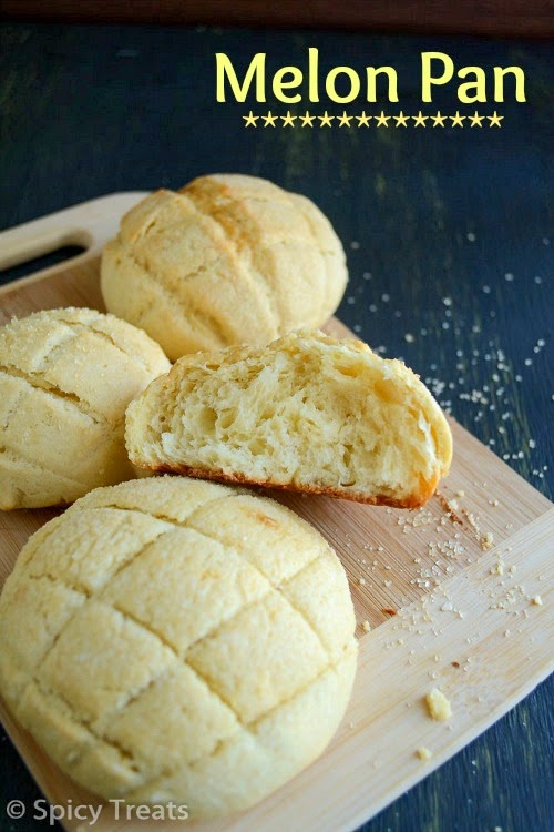 Spicy Treats Melon Pan / Japanese Melon Pan Recipe