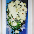 押し花作品「キャスケードブーケ」