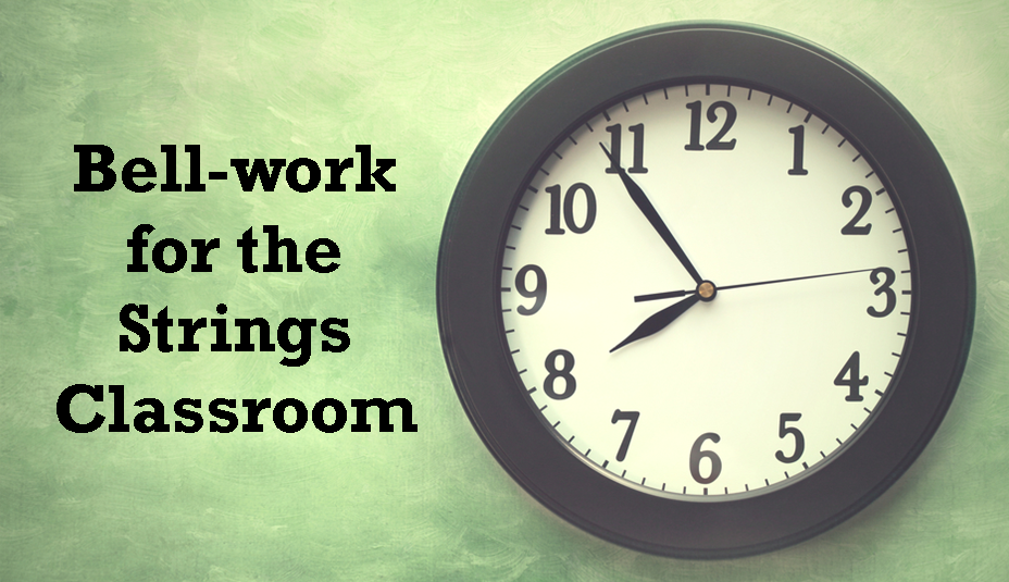 Orchestra Classroom Bellwork for the Strings Class