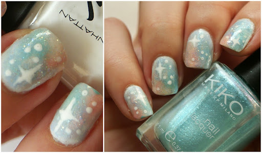 Pastel Galaxy Nail Art