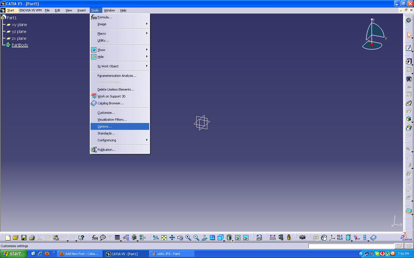 Catia v5 Tutorials How to Change the Units in Catia V5