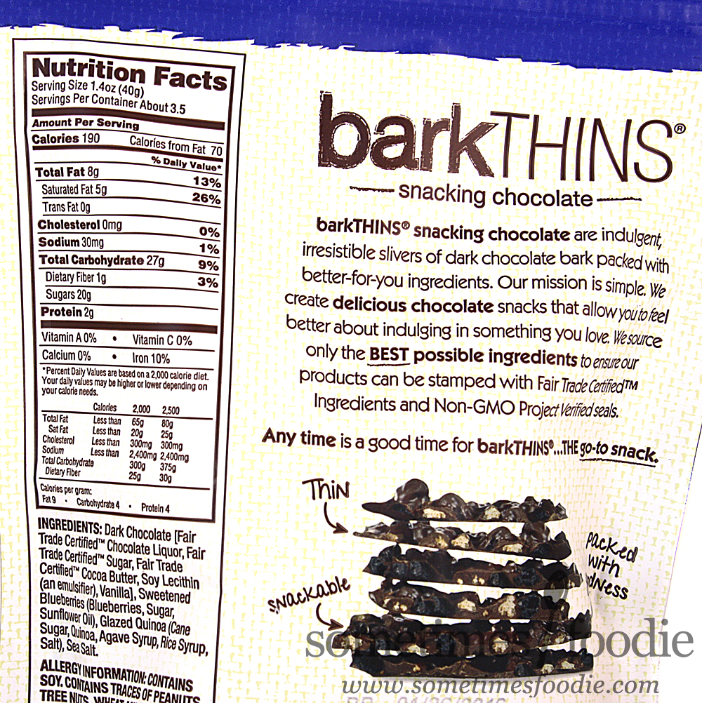 Sometimes Foodie Blueberry Quinoa BarkThins Target