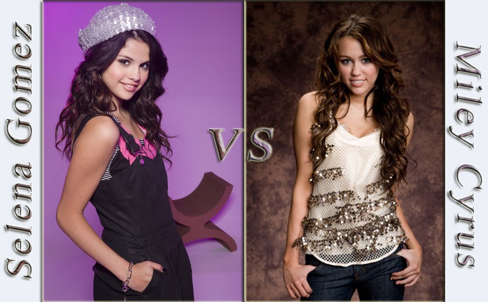 Всё о знаменитостях Селена Гомес против Майли Сайрус