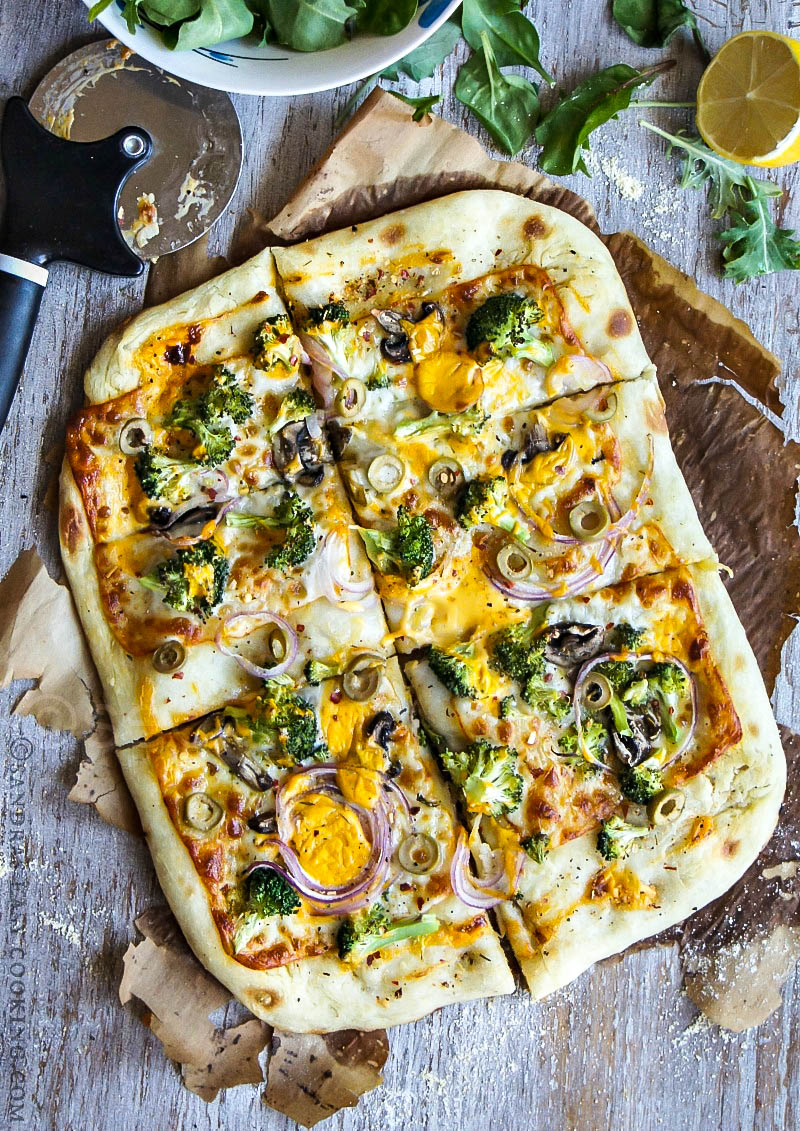 Artisan Broccoli Pizza - SANDRA'S EASY COOKING
