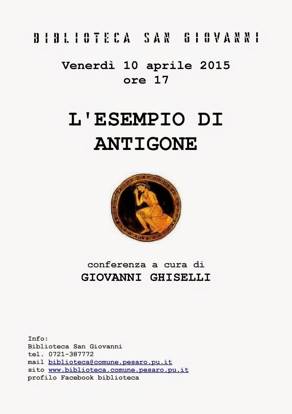 Giovanni Ghiselli Antigone Seconda Parte Della Conferenza Che Terro Il 10 Aprile