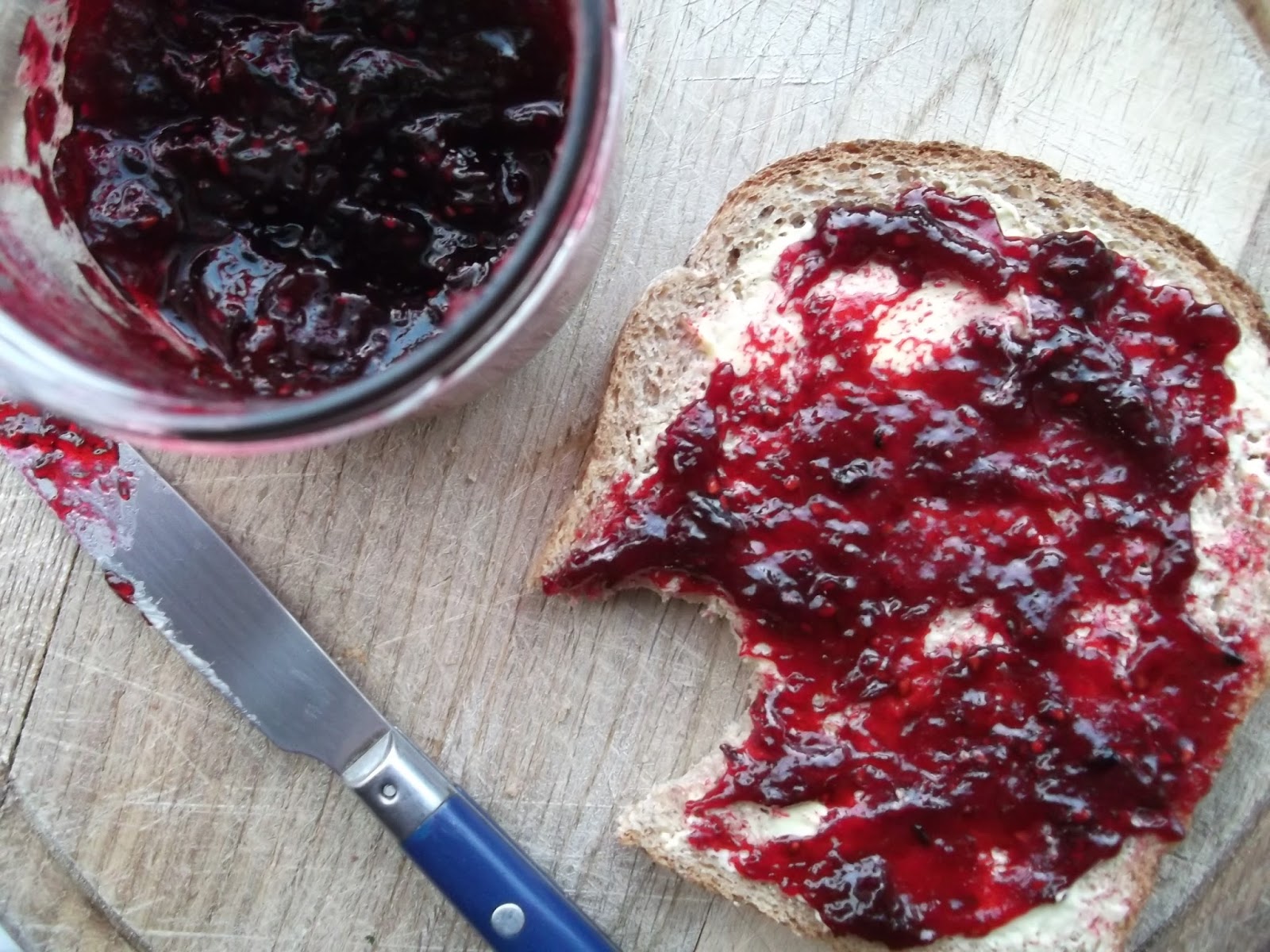 chip butties and noodle soup Blackberry, Lavender and Orange Blossom Jam