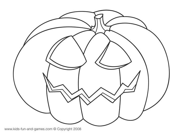 transmissionpress: Pumpkin Symbol of Halloween Coloring Pages