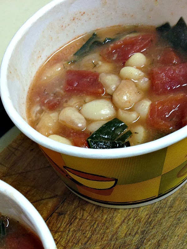 kale and white bean soup -Promise of Peace Community Garden