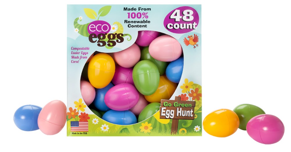 Compostable EcoFriendly Hollow Easter Eggs