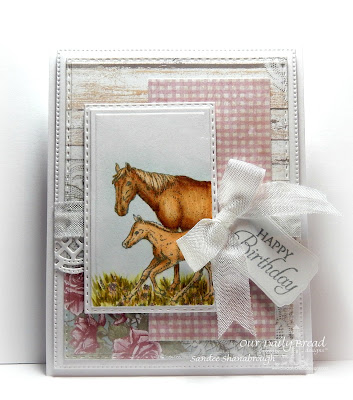 Our Daily Bread Designs Stamp Set: Saddle Up, Our Daily Bread Designs Custom Dies: Flourished Star Pattern, Double Stitched Rectangles, Mini Tags, Beautiful Borders, Rectangles, Our Daily Bread Designs Paper Collection: Shabby Rose