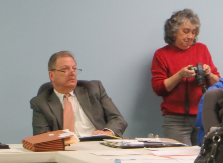 The Brady Lake Village Grue-some Two-some at the 3/17/14 BLV council meeting.