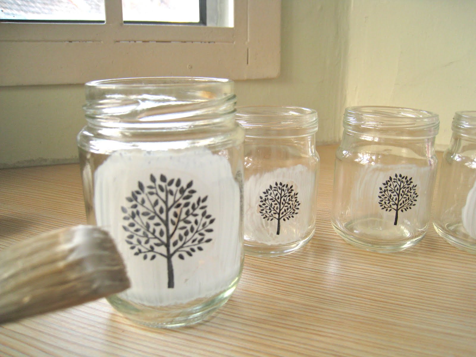 Ally's In Wonderland Craft Geek DIY How to Print on Glass Jars