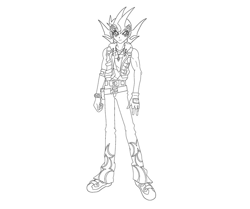 Printable Yu Gi Oh Zexal - Yuma Tsukumo 9 Coloring Page title=
