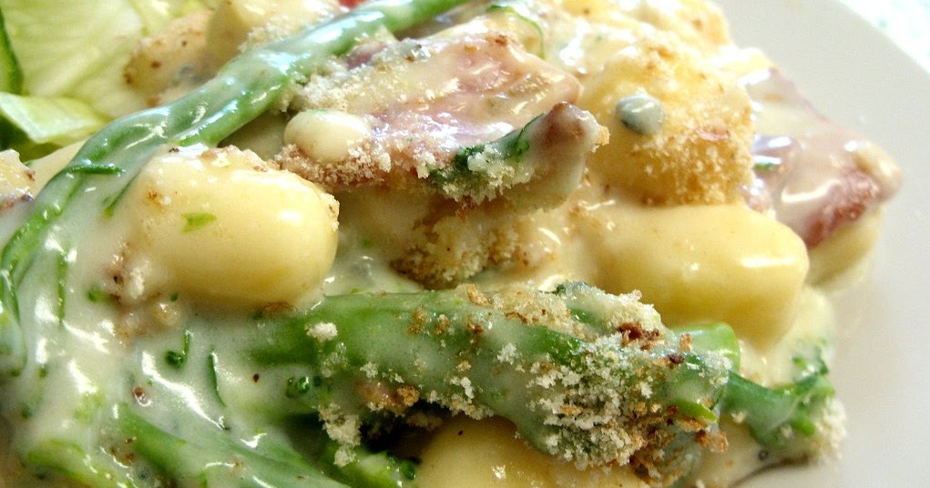 Jenny Eatwell's Rhubarb & Ginger: Tenderstem Gnocchi al forno - a