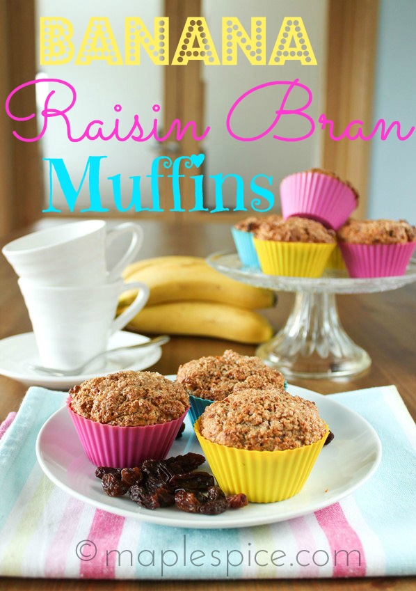 maple•spice Banana Raisin Bran Muffins