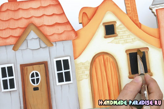 Вешалка из фанеры с росписью в стиле кантри Вешалка из фанеры с росписью в стиле кантри