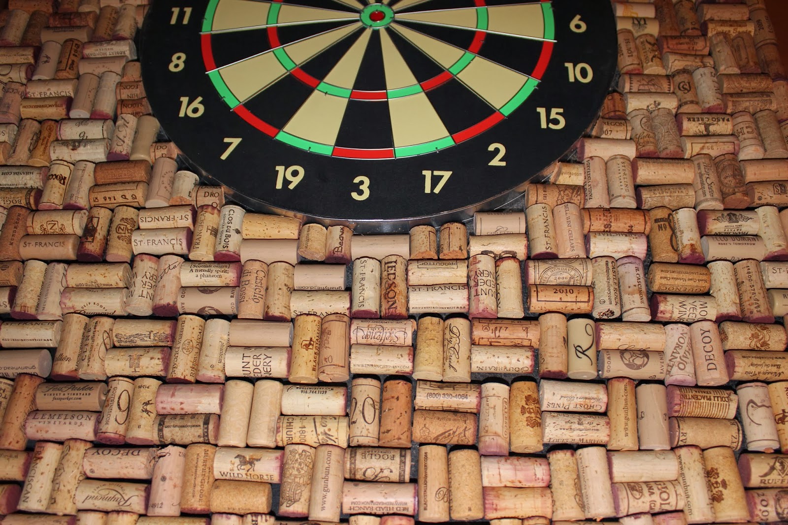Tice's Tidbits DIY...Wine Cork Dart Board