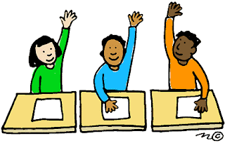 Photo from triadmomsonmain.com Students raising their hands