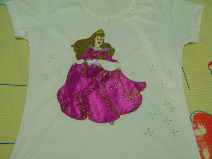 Camiseta Infantil Bordada