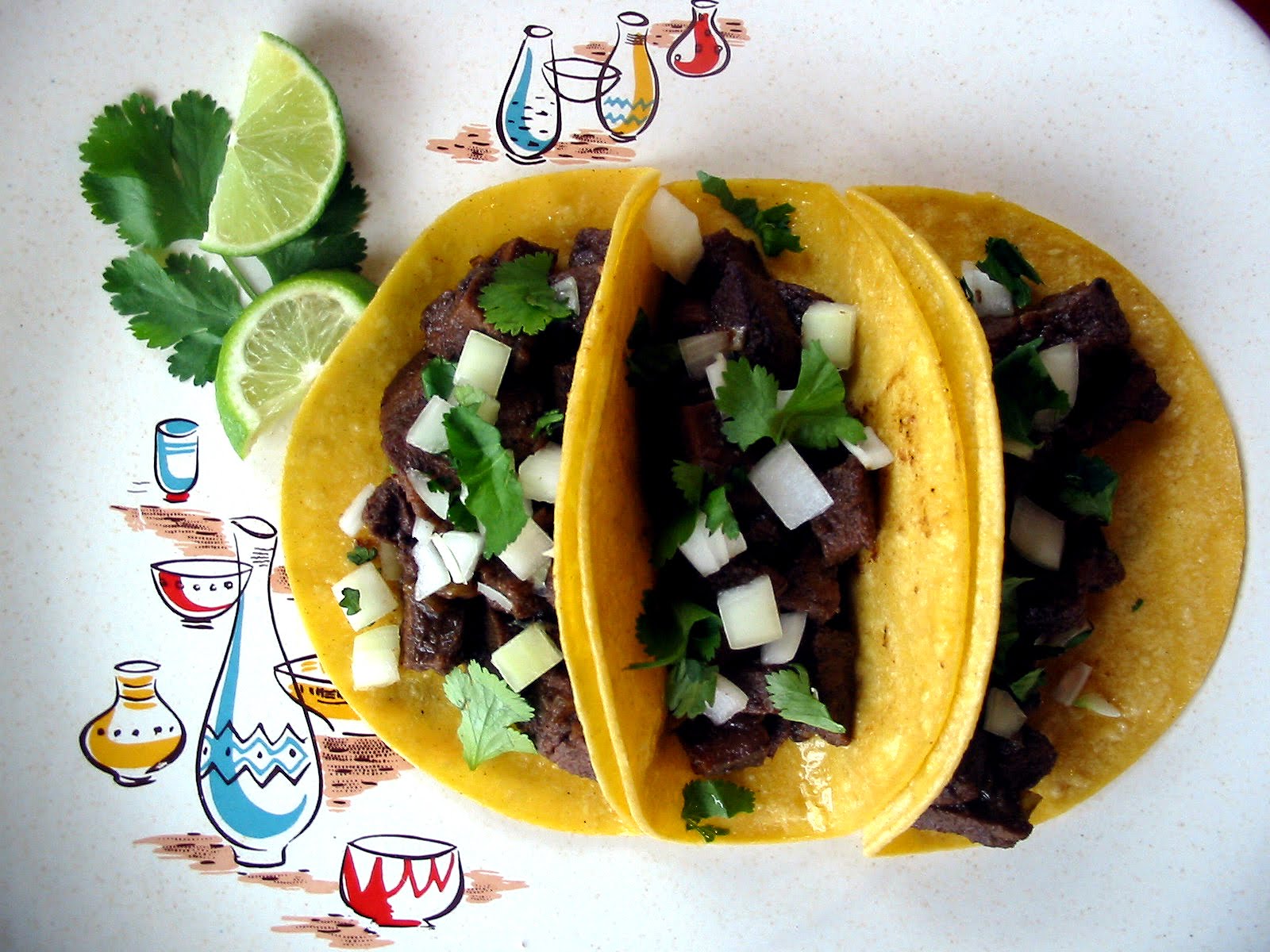 The Hungry Texan Tacos de Lengua (Cow Tongue)