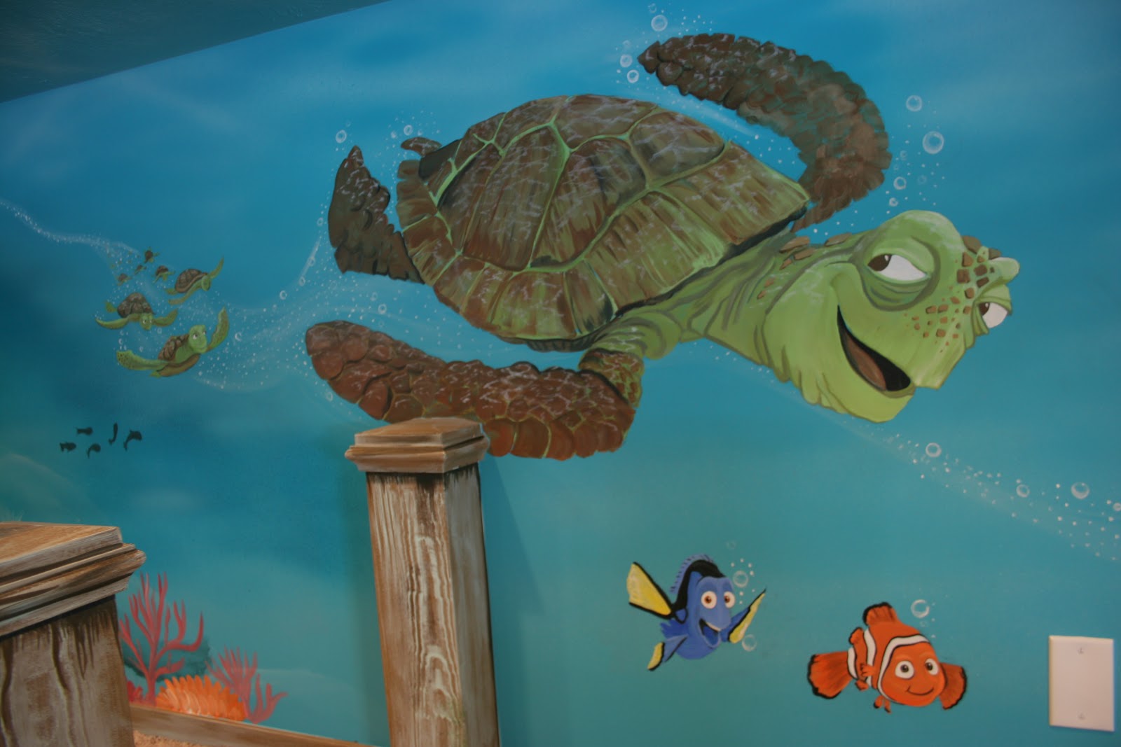 Bawden Fine Murals Sunken Ship / Pirate/ Underwater Mural