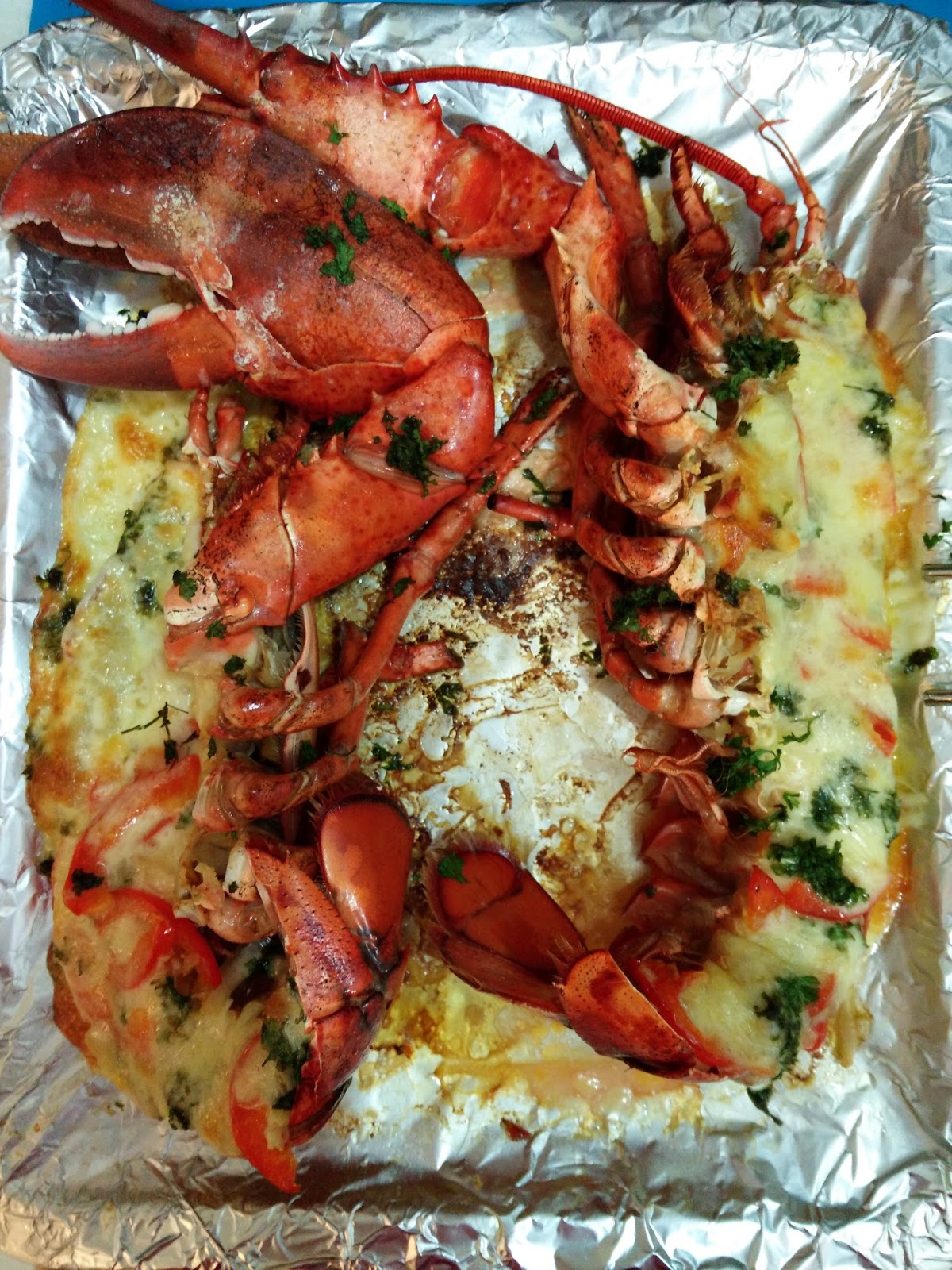 ♥♥♥ Not Everything Has To Mean Something! Oven Baked Lobster with cheese