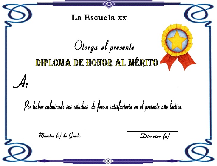 Marcos para diplomas gratis para imprimir - Imagui