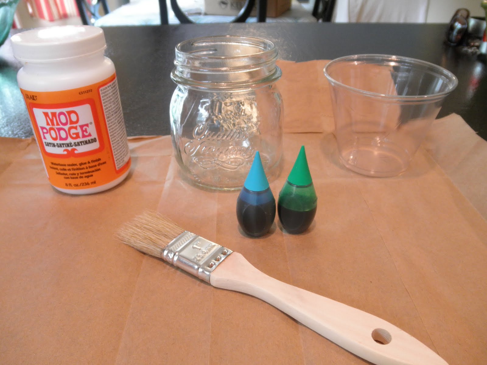 It's a Wonderful DIY Add Color to Glass Mason Jar
