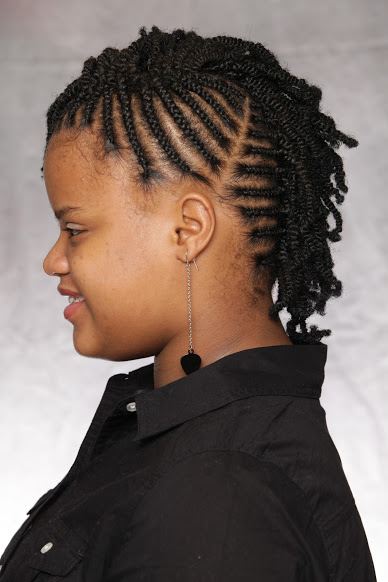 Natural Hair Style Nubian Twist Cornrow Mohawk
