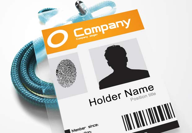 Company ID Template PSD