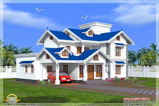 3450 square feet 4 BHK Kerala style house