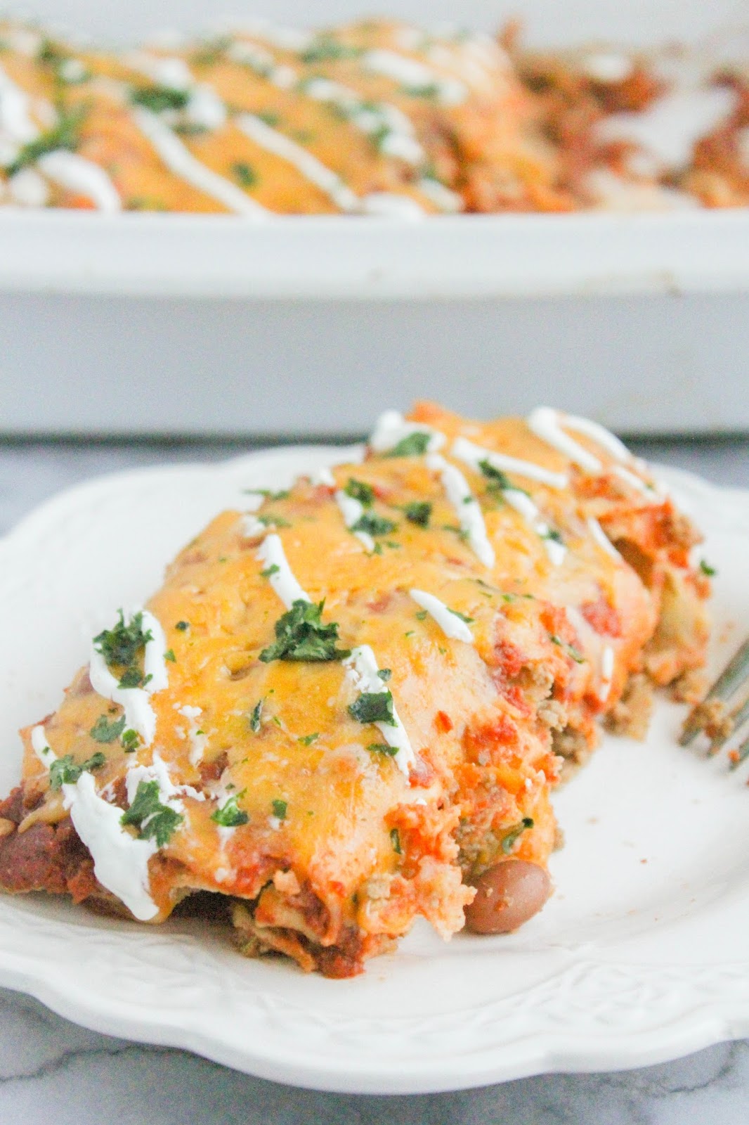 Cheesy Turkey Enchiladas