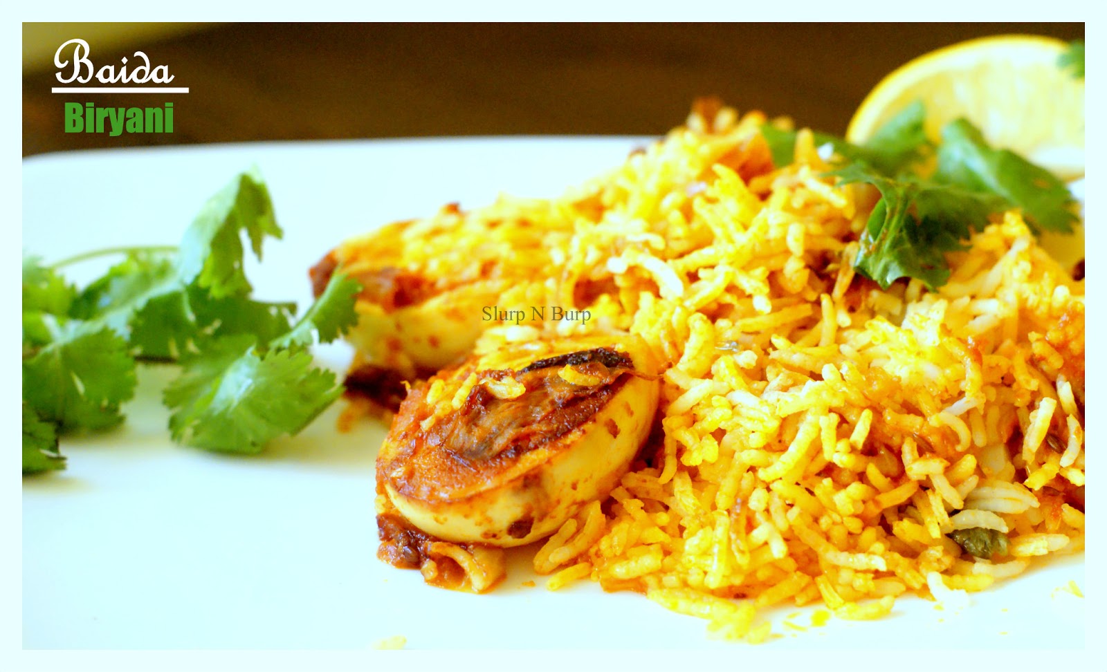Slurp N Burp Baida Biryani Spicy Egg Pilaf