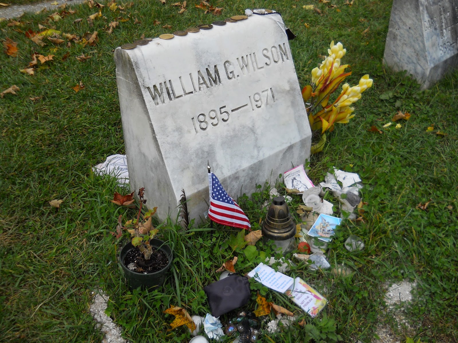 AA HISTORICAL SITES / MEETINGS NOV 7, 14 .. THE WILSON HOUSE BILL