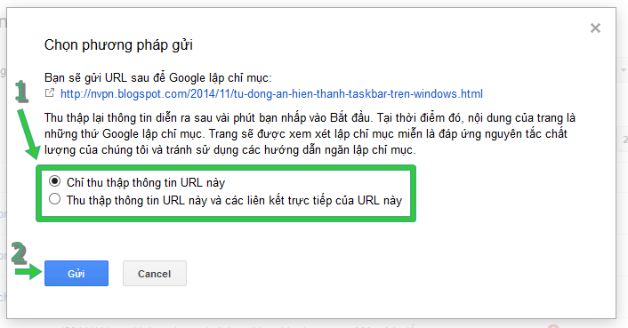 Cách để Google index bài viết trong vòng 3 phút Cách để Google index bài viết trong vòng 3 phút