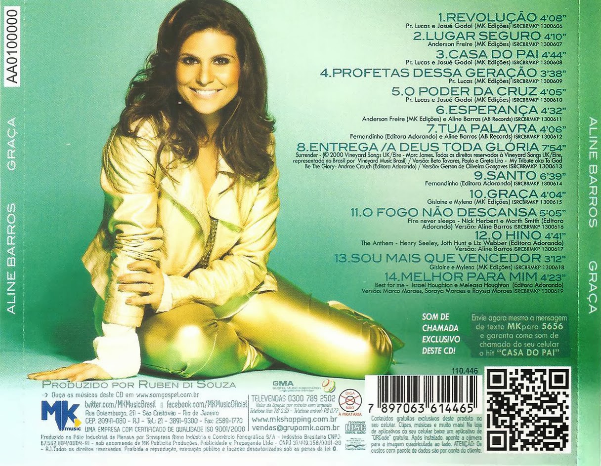 Encartes Pop Encarte Aline Barros Graça